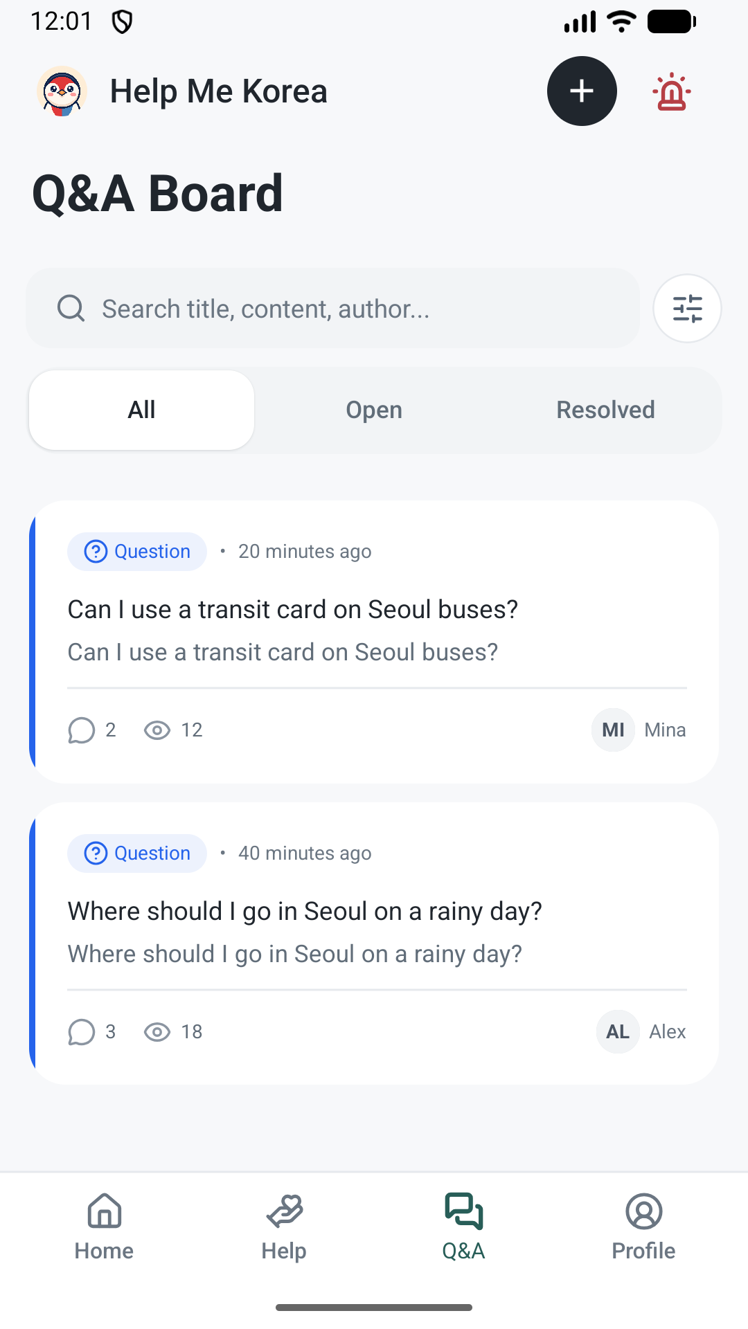 TRAVEL COMMUNITY — Ask questions and share experiences with fellow travelers.